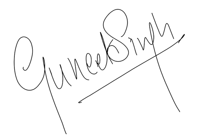 Guneet Singh signature